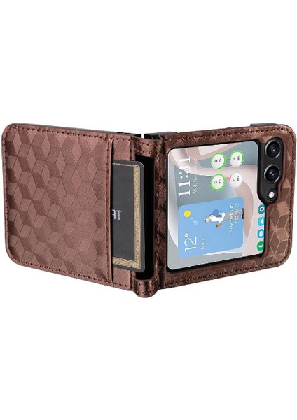 Samsung Galaxy Z Flip 6 Kart Yuvaları Tutucu Manyetik Kapatma Için Flip Case (Yurt Dışından)