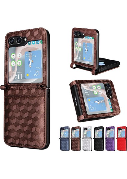 Samsung Galaxy Z Flip 6 Kart Yuvaları Tutucu Manyetik Kapatma Için Flip Case (Yurt Dışından)