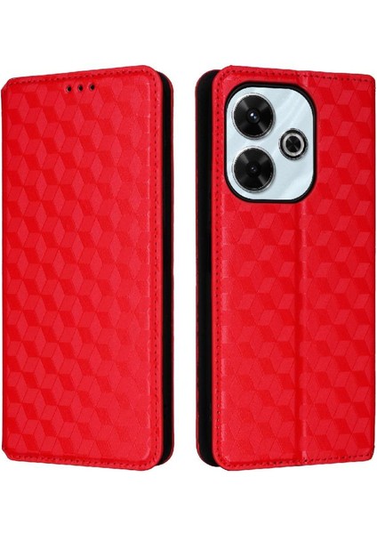 Xiaomi Poco M6 4g Kart Yuvaları Tutucu Manyetik Kapatma Pu Deri Kılıf (Yurt Dışından)