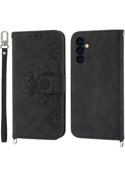 Samsung Galaxy A14 5g Kabartmalı Çoklu Kredi Kartı Yuvaları Için Flip Case (Yurt Dışından)