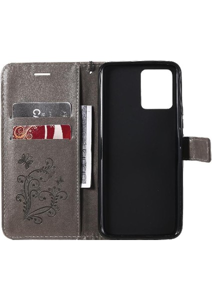Realme Için Flip Case 8 4g/8 Pro Kart Yuvası Standı ile Flip Kickstand Pu (Yurt Dışından)