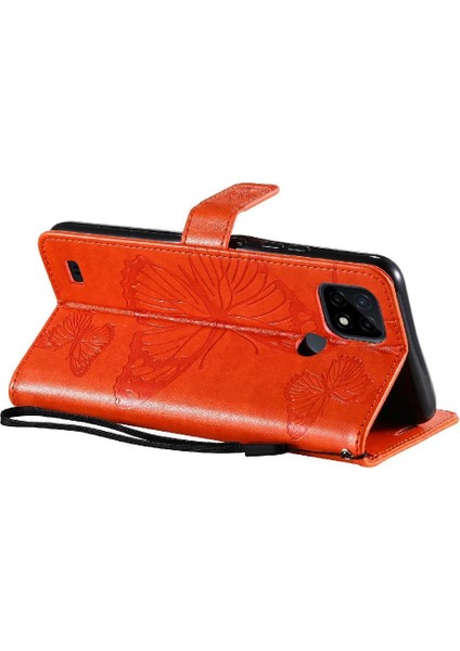 Kart Yuvası Standı Pu Flip ile Realme C20/C21 Darbeye Dayanıklı Kapak Için Flip Case (Yurt Dışından) fırsatları