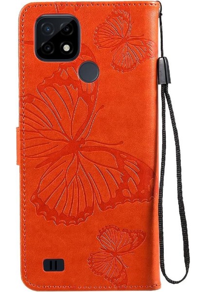Kart Yuvası Standı Pu Flip ile Realme C20/C21 Darbeye Dayanıklı Kapak Için Flip Case (Yurt Dışından) indirimleri