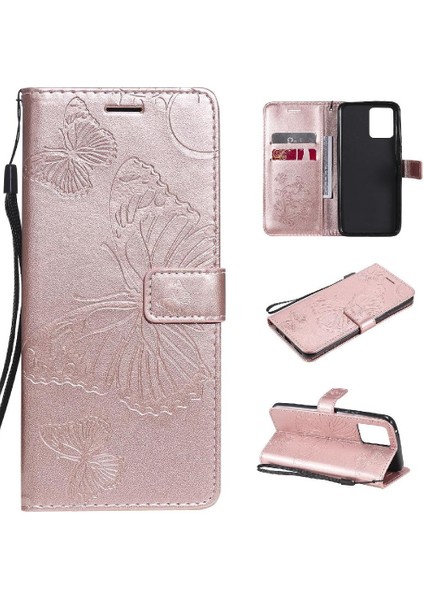 Realme Için Flip Case 8 4g/8 Pro Kart Yuvası Standı ile Flip Kickstand Pu (Yurt Dışından)