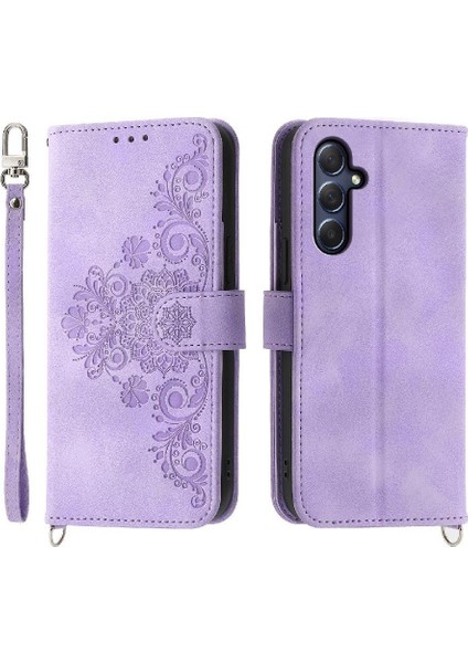 Samsung Galaxy M54 Bileklik Kabartmalı Çoklu Kredi Kartı Için Flip Case (Yurt Dışından) modelleri