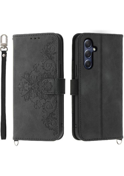 Samsung Galaxy M54 Bileklik Kabartmalı Çoklu Kredi Kartı Için Flip Case (Yurt Dışından) modelleri