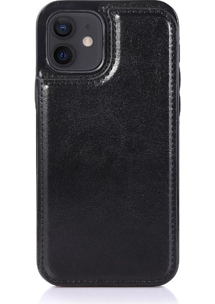 Kart Tutucu Çift Manyetik ile IPhone 12 Mini Kickstand Için Cüzdan Kılıf (Yurt Dışından) fırsatları
