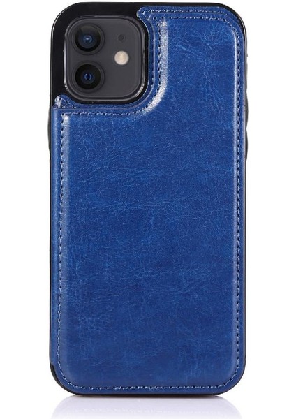 Kart Tutucu Çift Manyetik ile IPhone 12 Mini Kickstand Için Cüzdan Kılıf (Yurt Dışından) modelleri