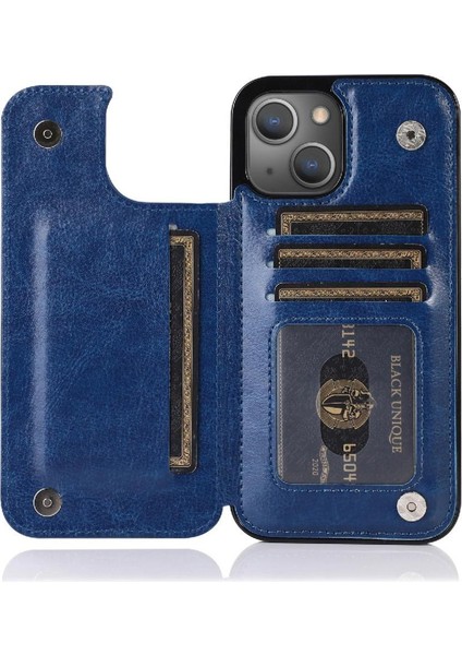 Kart Tutucu Kickstand Kart Yuvaları Pu ile IPhone 13 Mini Için Cüzdan Kılıf (Yurt Dışından) fiyatları