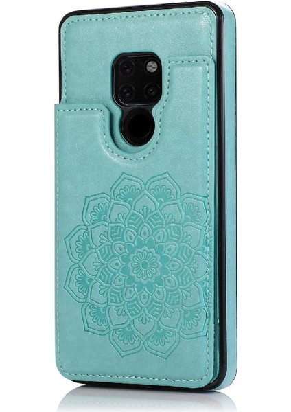 Cüzdan Kart Tutucu Kılıf ile Huawei Mate 20 Desen Çiçek Pu Deri (Yurt Dışından)