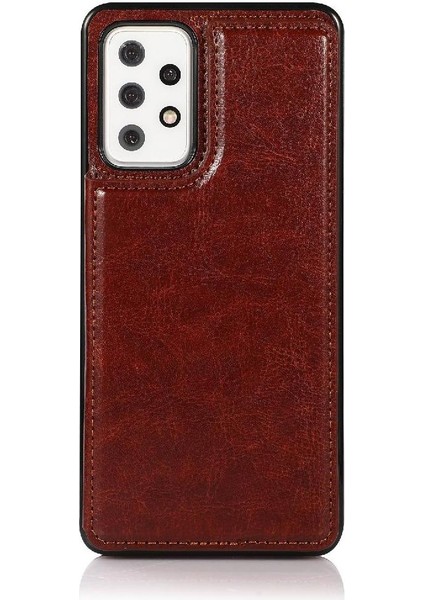 Kart Sahibinin Pu Deri Kart Yuvaları ile Samsung Galaxy A72 Için Cüzdan Kılıf (Yurt Dışından)