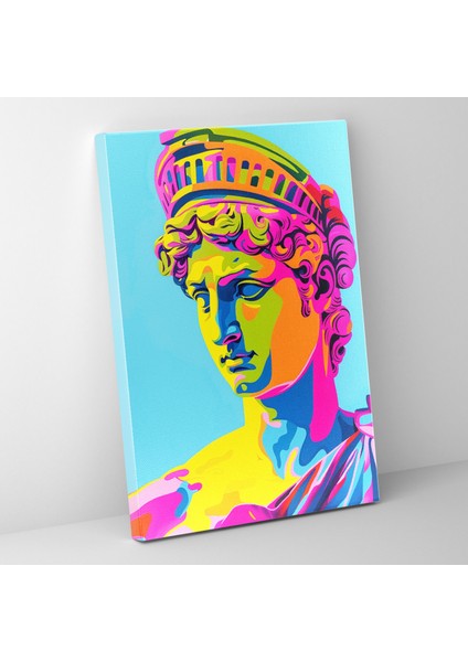 Pop Heykel Duvar Sanatı - Klasisizm ve Popart, Pop Art ile Klasisizm, Kanvas Tablo, Duvar Sanatı, 30 x 50 cm