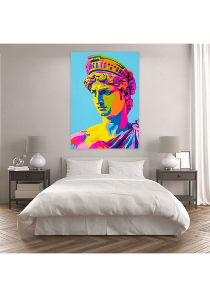 Pop Heykel Duvar Sanatı - Klasisizm ve Popart, Pop Art ile Klasisizm, Kanvas Tablo, Duvar Sanatı, 30 x 50 cm modelleri