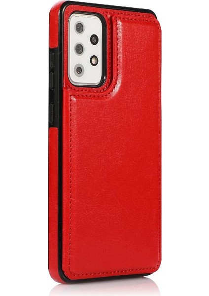 Kart Sahibinin Pu Deri Kart Yuvaları ile Samsung Galaxy A72 Için Cüzdan Kılıf (Yurt Dışından)