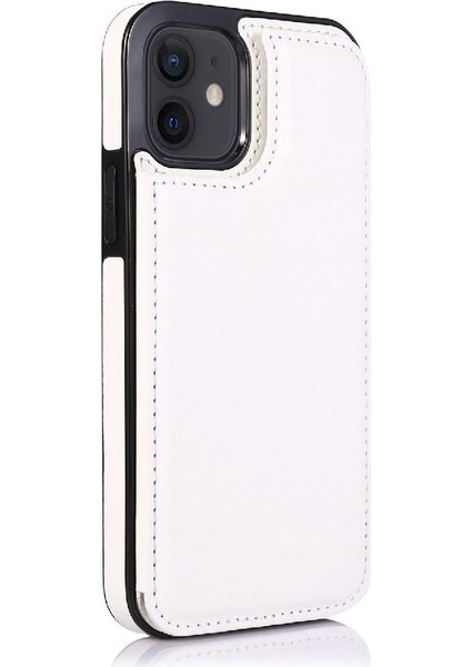 Kart Tutucu Çift Manyetik ile IPhone 12 Mini Kickstand Için Cüzdan Kılıf (Yurt Dışından) fiyatları