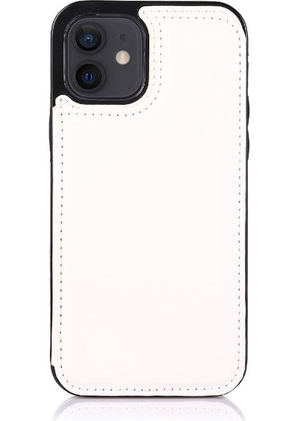 Kart Tutucu Çift Manyetik ile IPhone 12 Mini Kickstand Için Cüzdan Kılıf (Yurt Dışından) indirimleri