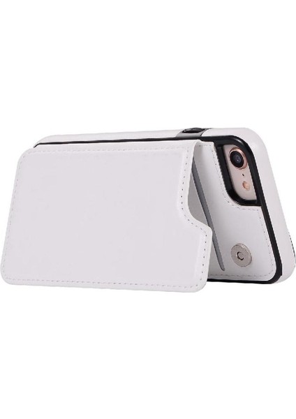 Cüzdan Kılıf IPhone 7/8/kickstand Kickstand Kart Yuvaları Pu Deri Kart ile (Yurt Dışından) fırsatları