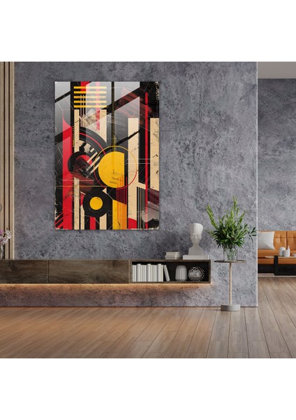 Art Deco Pop Art Cam Duvar Sanatı - Klasisizm+Popart, Modern Sanat, Ev Dekorasyonu, Cam Duvar Sanatı, 30 x 45 cm
