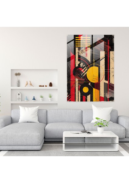 Art Deco Pop Art Cam Duvar Sanatı - Klasisizm+Popart, Modern Sanat, Ev Dekorasyonu, Cam Duvar Sanatı, 30 x 45 cm