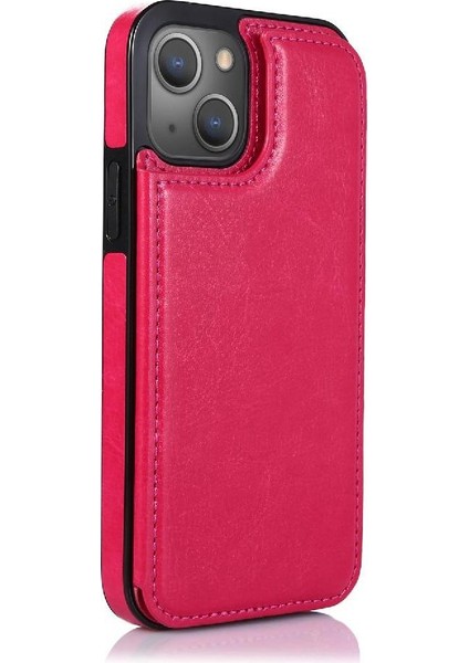 Kart Tutucu Kickstand Kart Yuvaları Pu ile IPhone 13 Mini Için Cüzdan Kılıf (Yurt Dışından) modelleri
