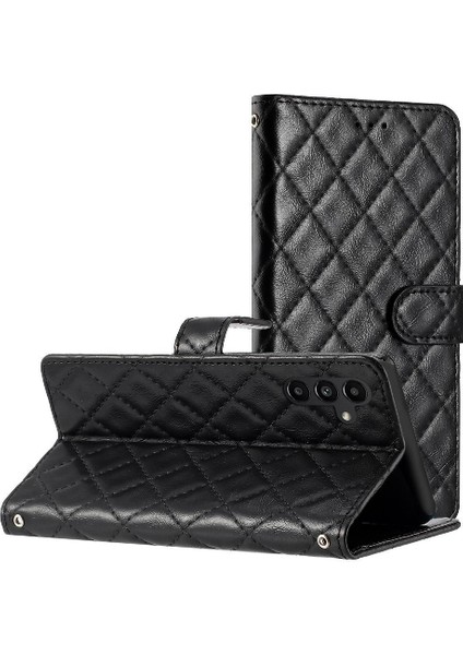 Samsung Galaxy A15 Için Flip Case 4g/5g Manyetik Folio Kickstand Tpu Pu (Yurt Dışından)