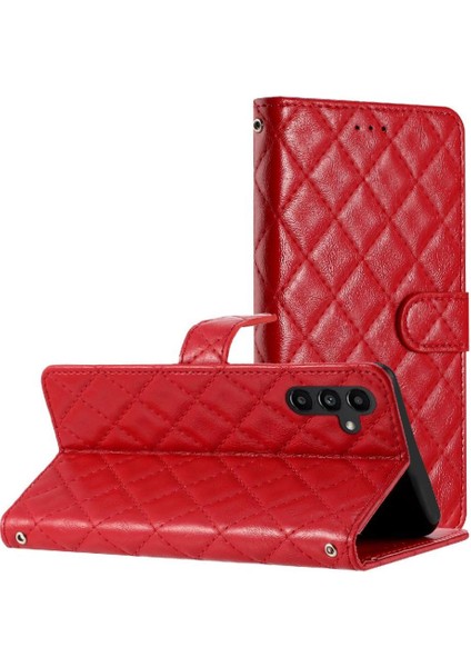 Samsung Galaxy A15 Için Flip Case 4g/5g Manyetik Folio Kickstand Tpu Pu (Yurt Dışından)