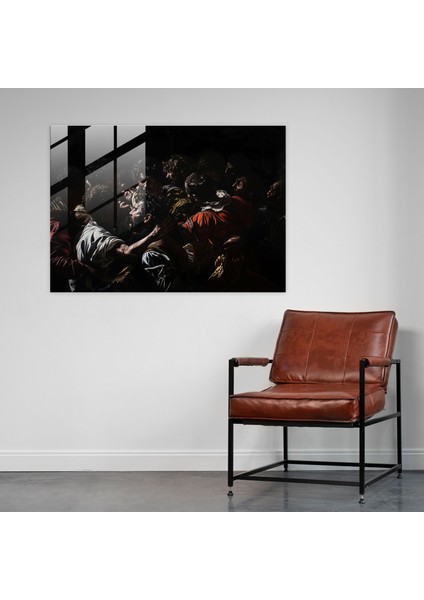 Caravaggio Stili Cam Baskı - Caravaggio, Cam Sanatı, Cam Baskı, Duvar Dekorasyonu, 45 x 30 cm fiyatları