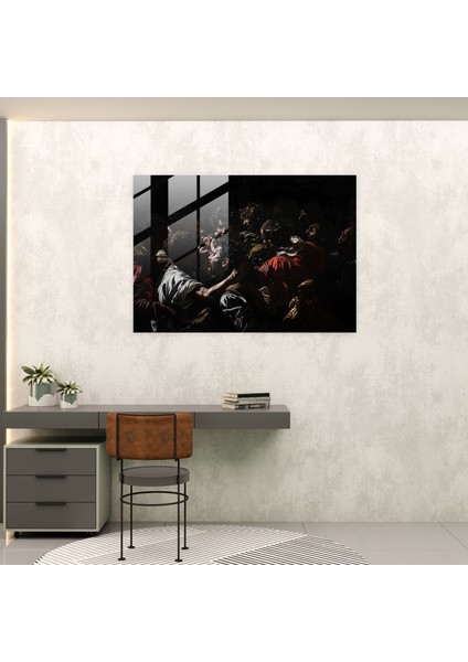 Caravaggio Stili Cam Baskı - Caravaggio, Cam Sanatı, Cam Baskı, Duvar Dekorasyonu, 45 x 30 cm modelleri