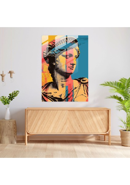 Klasik Pop Art Cam Duvar Sanatı - Klasisizm+Popart, Ev Dekorasyonu, Antik Çağ, Modern Sanat, 30 x 45 cm fiyatları