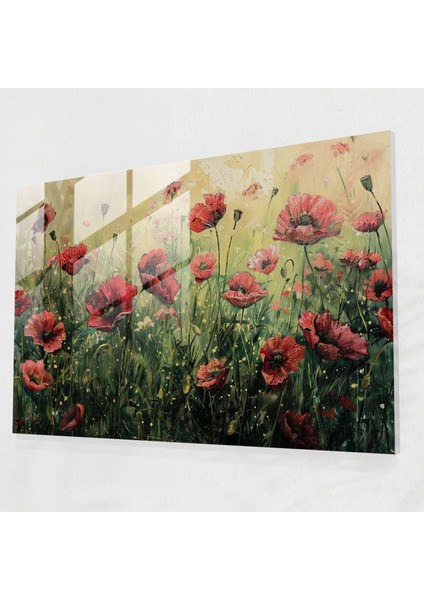 Gelincik Tarlası Cam Baskı - Claude Monet, Cam Baskı, Claude Monet, Cam Sanatı, 45 x 30 cm