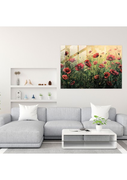 Gelincik Tarlası Cam Baskı - Claude Monet, Cam Baskı, Claude Monet, Cam Sanatı, 45 x 30 cm fiyatları