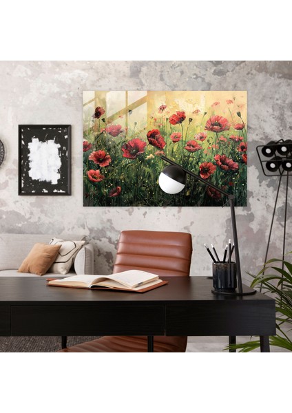 Gelincik Tarlası Cam Baskı - Claude Monet, Cam Baskı, Claude Monet, Cam Sanatı, 45 x 30 cm modelleri