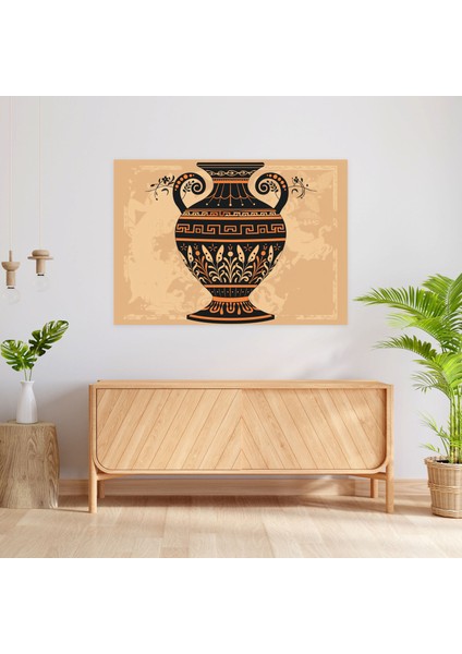 Yunan Çömlekçilik Klasisizm Kanvas Tablo - Klasisizm, Kanvas Tablo, Duvar Sanatı, Duvar Dekorasyonu, 50 x 30 cm