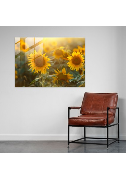 Claude Monet Cam Duvar Sanatı - Ayçiçeği Ev Dekorasyonu - Claude Monet, Cam Duvar Sanatı, Claude Monet, Modern Sanat, 45 x 30 cm fiyatları