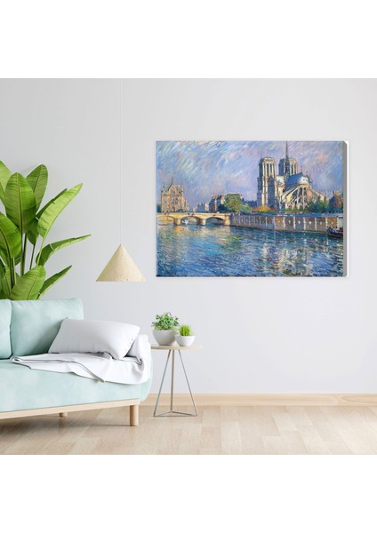 Claude Monet Rouen Katedrali Kanvas Tablo - Claude Monet, Kanvas Tablo, Claude Monet, Kanvas Tablo, 50 x 30 cm modelleri