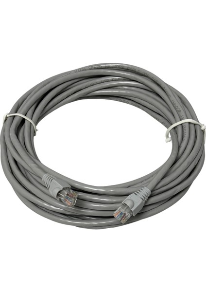 10 Metre Cat6 Gri Ethernet Network Kablosu Modem Bilgisayar Kamera Switch
