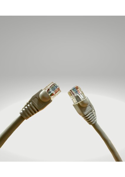 10 Metre Cat6 Gri Ethernet Network Kablosu Modem Bilgisayar Kamera Switch