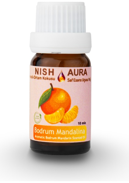 10ML Bodrum Mandalinası-Bodrum Tangerine Oda Kokusu Aromatik Esansiyel Uçucu Yağ Buhurdanlık Yağı Difüzör Esansı Aromaterapi Doğal Ortam Kokusu