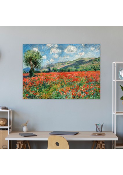 Claude Monet Gelincik Tarlası Duvar Tablosu - Claude Monet, Duvar Sanatı, Claude Monet, Kanvas Tablo, 50 x 30 cm fiyatları