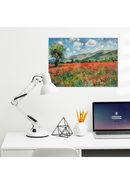 Claude Monet Gelincik Tarlası Duvar Tablosu - Claude Monet, Duvar Sanatı, Claude Monet, Kanvas Tablo, 50 x 30 cm modelleri