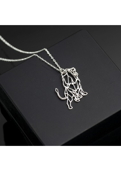 925 Ayar Gümüş Kükreyen Aslan Kolye Özel Tasarım
