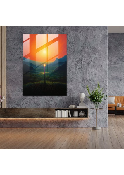 Cama Baskı Sakin Mum - Mum, Empresyonist Manzara, Alacakaranlık, Ev Dekorasyonu, 30 x 45 cm fiyatları