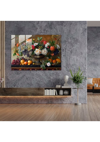 Caravaggio Stili Cam Baskı - Caravaggio, Natürmort Sanatı, Caravaggio Stili, Cam Duvar Sanatı, 45 x 30 cm fiyatları
