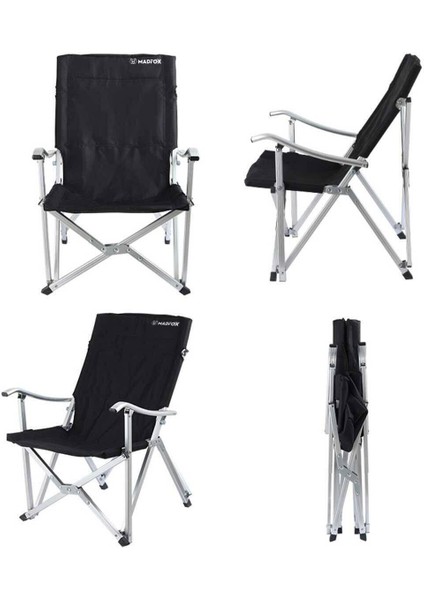 Dachuan Katlanır Kamp Sandalyesi-Siyah