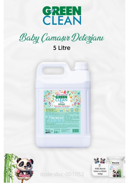 Green Clean Baby Bitkisel Çamaşır Deterjanı Lavanta Yağlı 5 Lt ve Rosıe