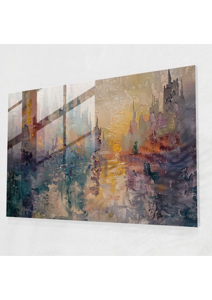 Claude Monet Modern Sanat Cam Baskı - Claude Monet, Cam Baskı, Kentsel, Şehir Manzarası, 45 x 30 cm