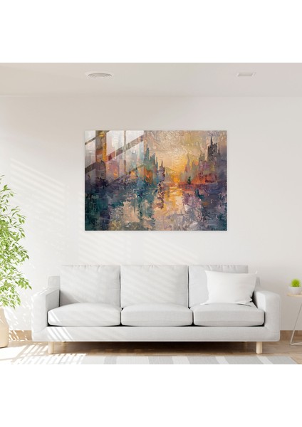 Claude Monet Modern Sanat Cam Baskı - Claude Monet, Cam Baskı, Kentsel, Şehir Manzarası, 45 x 30 cm fiyatları