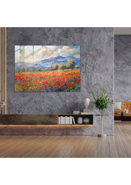 Haşhaş Tarlası Cam Baskı - Claude Monet, Cam Baskı, Modern Sanat, Claude Monet, 45 x 30 cm fiyatları