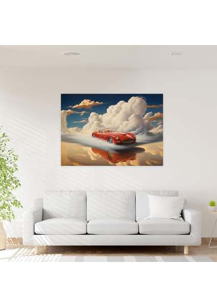 Ferrari Kanvas Tablo - Ferrari, Ferrari Kanvas Tablo, Yerçekimine Meydan Okuyan, Bulutlar, 50 x 30 cm fiyatları