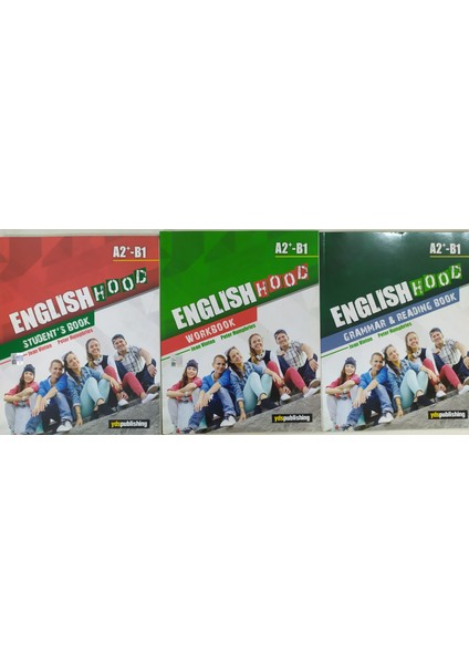 Yds Publishing 10. Sınıf English Hood A2 - B1 Students Book - English Hood A2 - B1 Workbook - English Hood A2 - B1 Grammar Reading Book 3'lü Set